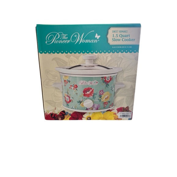 Pioneer Woman Crock Pot Mini 1.5 qt Sweet Romance Slow Cooker New - Picture 1 of 4